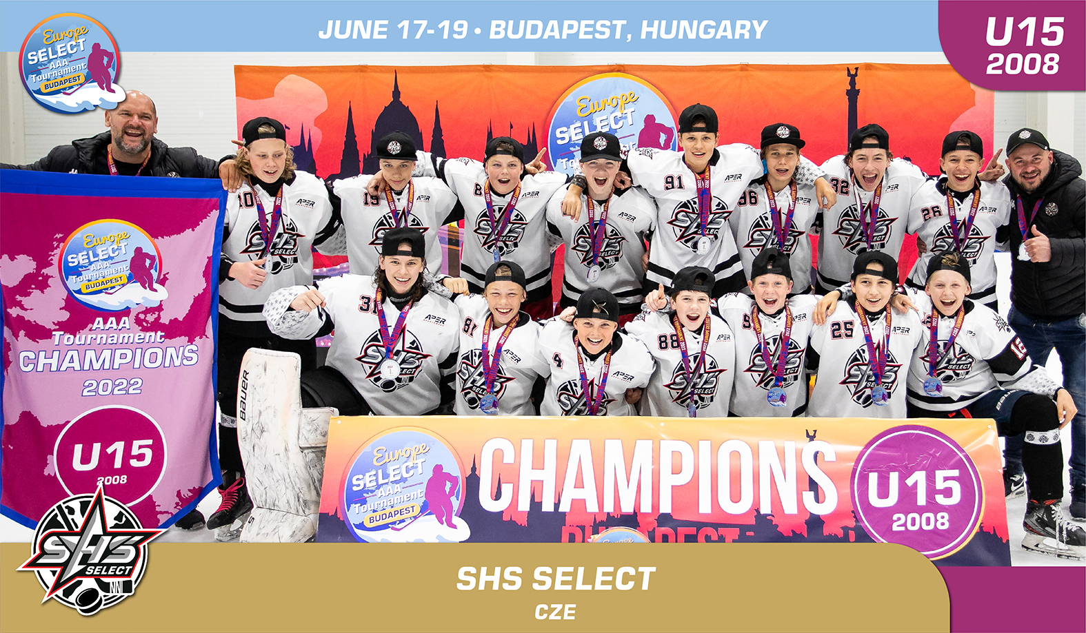 Czech SHS Select wins the U15 Europe Select Tournament!