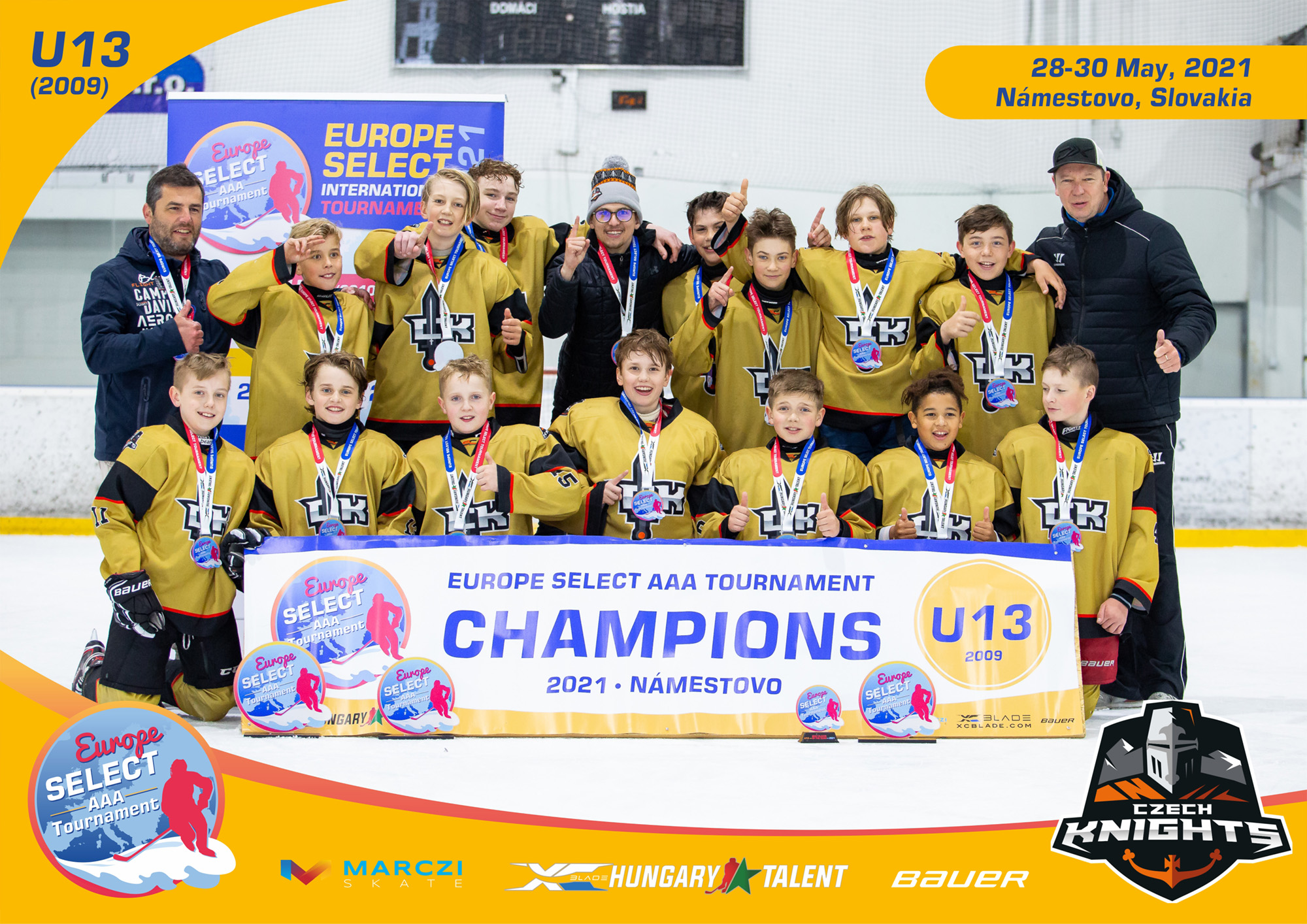 Czech Knights wins the U13 Europe Select Tournament